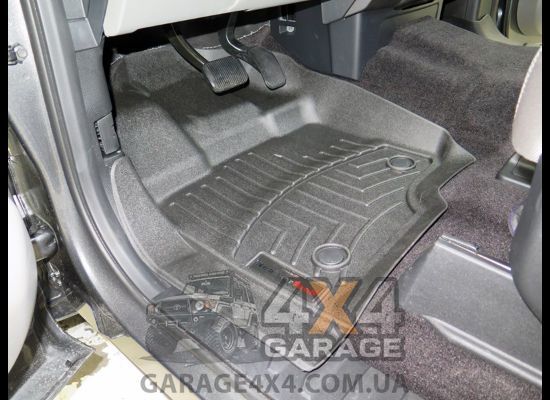Передние грязезащитные резиновые коврики WeatherTech в салон Ford F-150 15+ (Crew Cab, SuperCab) 446971 фото