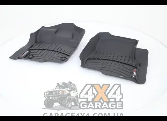 Передние грязезащитные резиновые коврики WeatherTech в салон Ford F-150 15+ (Crew Cab, SuperCab) 446971 фото