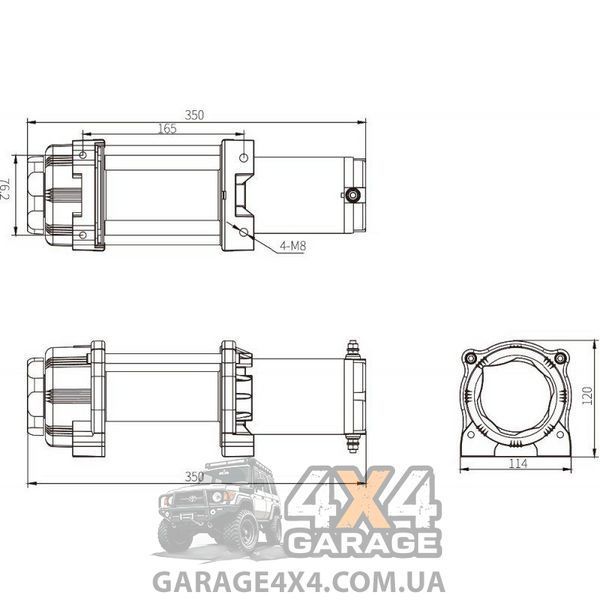 Електрична лебідка для квадроцикла ProWinch 4500lbs (12В / 2090 кг) 1446067015 фото