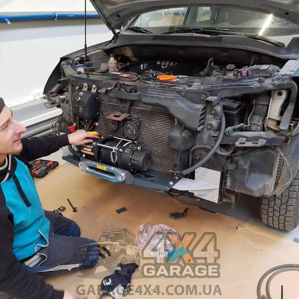 Автомобильная лебедка 12В Kangaroowinch 8000 (3630 кг / Синтетический трос) K8000SR фото