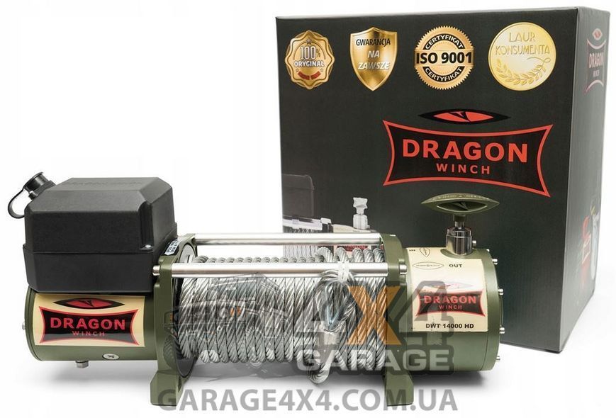 Электрическая автомобильная лебедка Dragon Winch Truck 14000HD (6350 кг / 24 Вольт) DWT14000HD фото