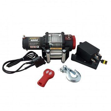 Лебідка для квадроциклу Kangaroowinch 4000 (Сталева трос/12 вольти/1814 кг) K4000 фото