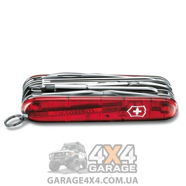 Ніж складаний, мультитул Victorinox Cybertool (91 мм, 29 функцій), червоний прозр. 1.7605.T 1870744714 фото