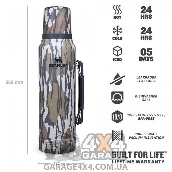 Термос Stanley Legendary Classic Bottomland Mossy Oak (1л) 1870752894 фото
