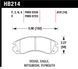 Передние тормозные колодки HAWK HPS для Mitsubishi Pajero Sport 1 (2001-2008) HB214F.618 фото 2