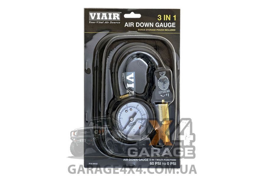 Манометр Viair c дефлятором для шин (шкала до 4 бар) PN 00032 PN 00032 фото