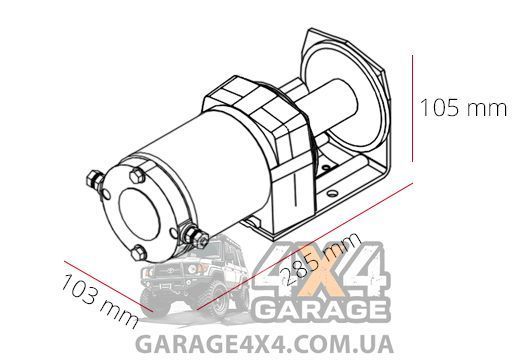 Електрична лебідка Dragon Winch Maverick 2000ST DWM2000ST фото
