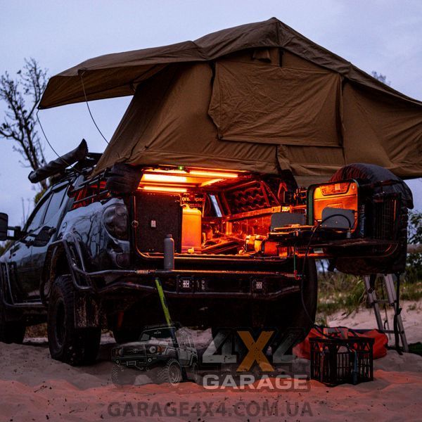 Портативная LED-лампа HardKorr 48 см / 12 Вольт (белый/оранжевый свет, с регулятором яркости) RBWTOR48CI фото
