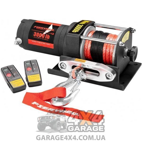 Лебедка для квадроцикла FieryRed 3000 (12 Вольт / Синтетика / 1360 кг) FR3000SR фото
