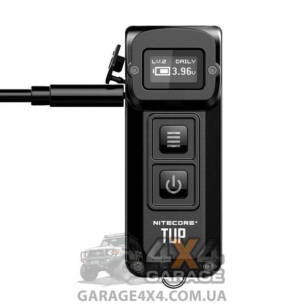 Ліхтар наключний Nitecore TUP (Cree XP-L HD V6, 1000 люменів, 5 режимів, USB), сірий 1870748299 фото