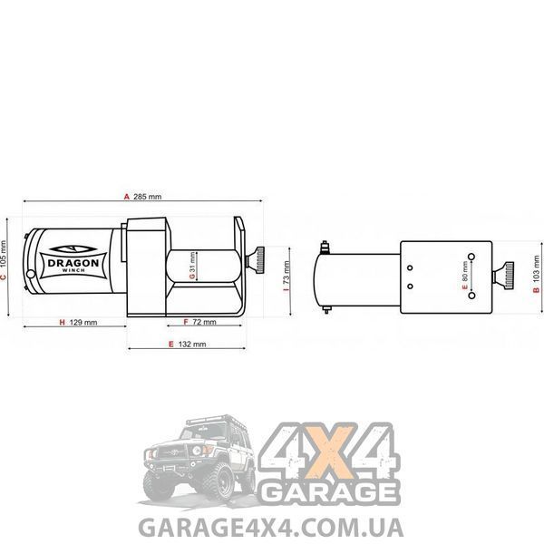 Електрична лебідка Dragon Winch Maverick 2000ST DWM2000ST фото