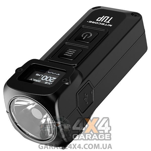 Ліхтар наключний Nitecore TUP (Cree XP-L HD V6, 1000 люменів, 5 режимів, USB), сірий 1870748299 фото