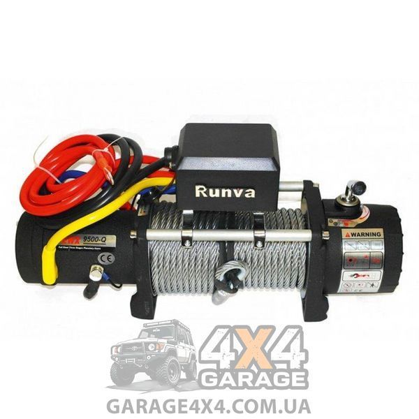 Скоростная автолебедка 12 Вольт Runva EWX-Q 9500lbs EVO (Стальной трос) EWX9500-Q-EVO фото