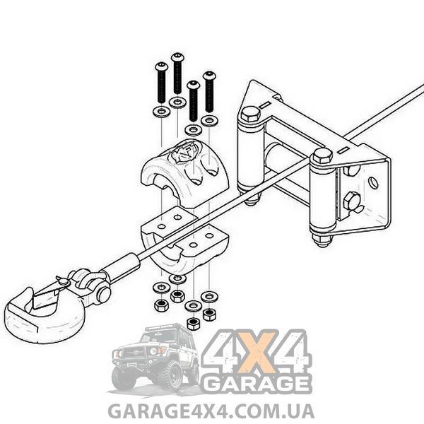 Резиновый стопор для крюка лебедки (Красный) TK623 фото