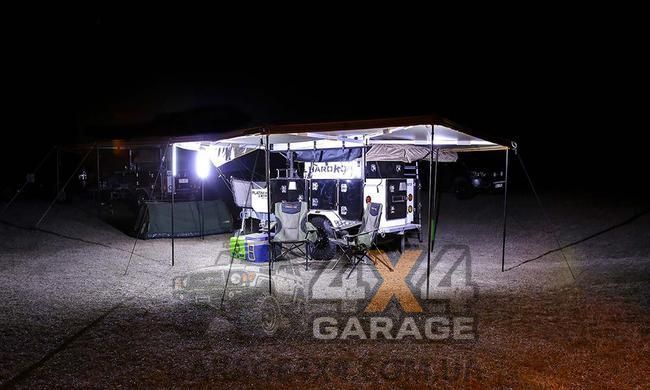 Портативная LED-лампа HardKorr 48 см / 12 Вольт (белый/оранжевый свет, с регулятором яркости) RBWTOR48CI фото