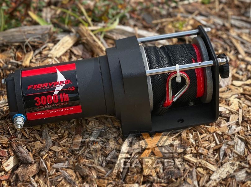 Лебедка для квадроцикла FieryRed 3000 (12 Вольт / Синтетика / 1360 кг) FR3000SR фото