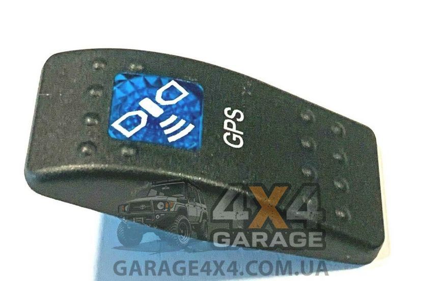 Автомобильная кнопка - тумблер с подсветкой GPS (12/24 Вольт) OF080 фото