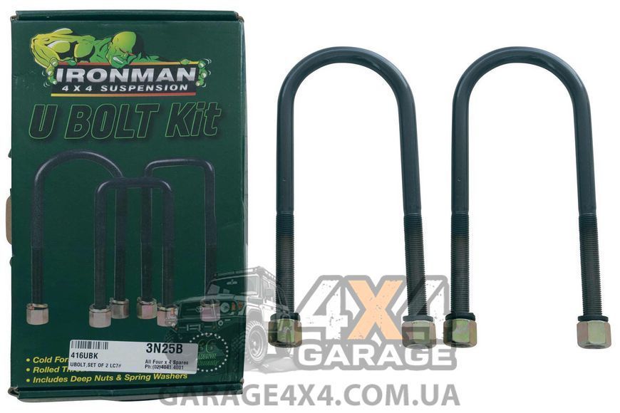 Комплект стремянок (U-болтов) IronMan Ford Ranger 2006-... 417UBK фото