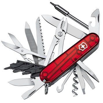 Нож складной, мультитул Victorinox Cybertool (91мм, 41 функция), красный прозр. 1.7775.T 1870744716 фото