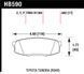 Передние тормозные колодки HAWK Performance Ceramic для Lexus NX300 (Керамические) HB590Z.682 фото 3