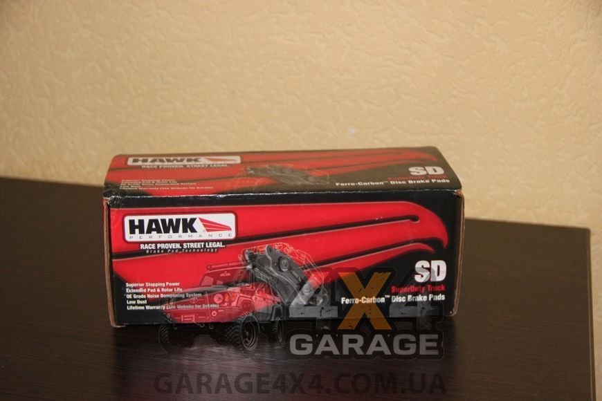 Передние тормозные колодки HAWK SuperDuty для Dodge RAM 2002-2021 (Ферро-карбон / комплект) HB559P.695 фото