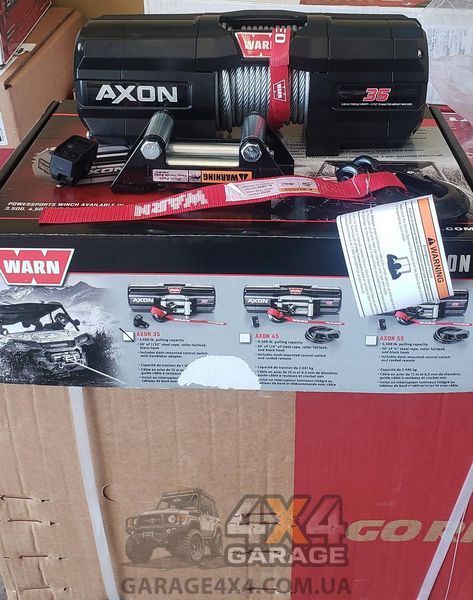Могутня лебідка для квадроциклу ATV WARN AXON 35 (12 Вольт / 1588 кг) 101135 фото