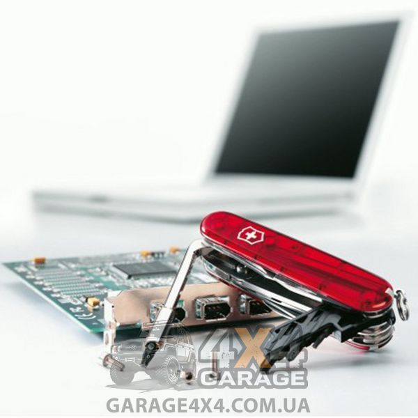 Нож складной, мультитул Victorinox Cybertool Lite (91мм, 36 функция), красный прозр. 1.7925.T 81-1276-03 фото
