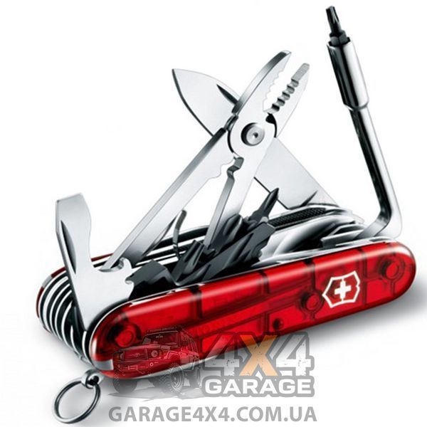 Нож складной, мультитул Victorinox Cybertool Lite (91мм, 36 функция), красный прозр. 1.7925.T 81-1276-03 фото