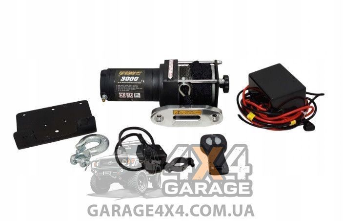 Лебедка для квадроцикла Kangaroowinch 3000 (Синтетический трос / 12 Вольт / 1361 кг) K3000SR фото