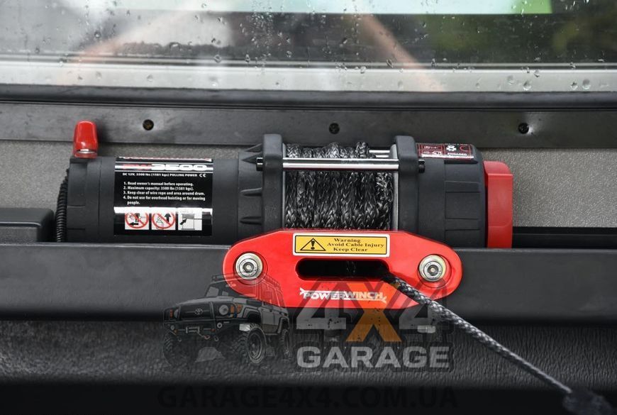 Лебідка для квадроцикла PowerWinch 3500 (Синтетичний трос) PowerWinch 3500 фото