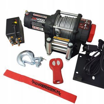 Лебедка для квадроцикла с беспроводным пультом Power Winch 4000 PW4000 фото