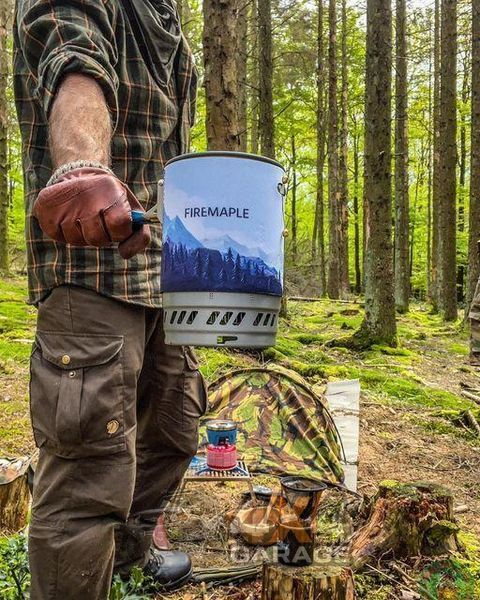 Комбінована система для приготування їжі Fire Maple Polaris X5 Blue з редуктором тиску Polaris X5 Blue фото
