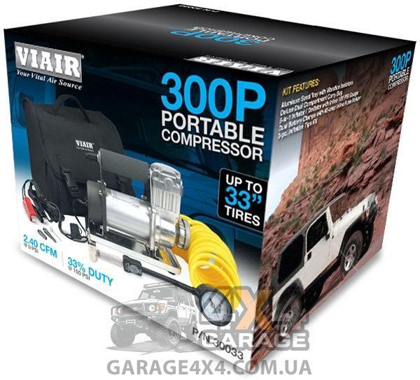 Портативный компрессор для внедорожника VIAIR 300P (68 л/мин) PN 30033 фото