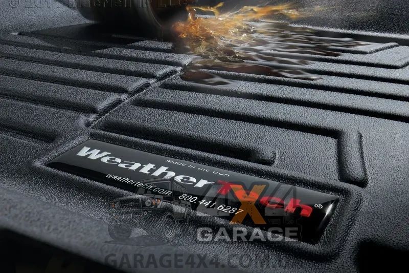 Чорні передні гумові килимки в салон WeatherTech для Volkswagen Amarok 2010-2014 443261 фото