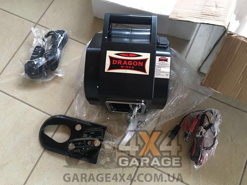 Переносна електрична лебідка Dragonwinch 5000 (Сталевий трос / 12 Вольт / 2265кг) DWP5000 фото