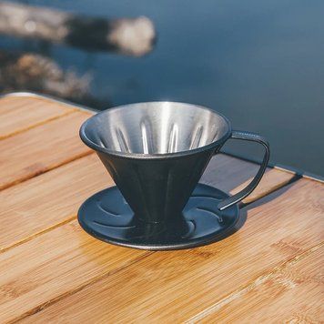 Туристичний пуровер Fire-maple Orca Pour Over (Нержавіюча сталь) Orca Pour Over Coffee Fil фото