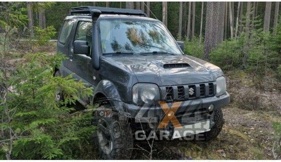 Компактний шноркель Telawei для Suzuki Jimny (1998-2017) з лекалом, гофрою і хомутами. SJMWSA фото