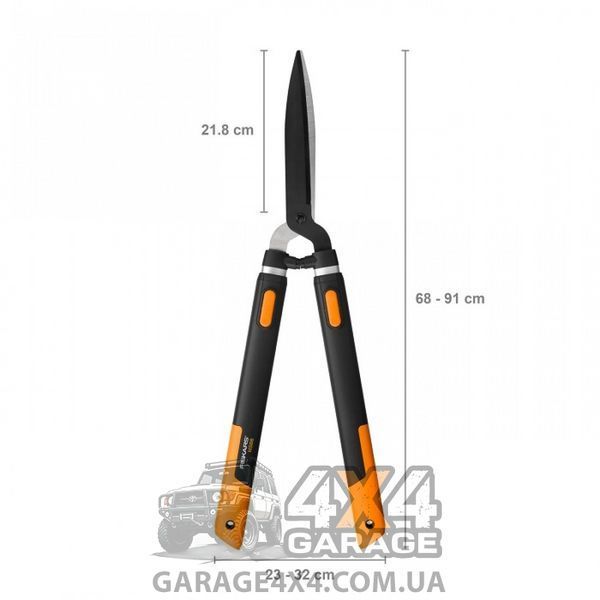 Ножницы для живой изгороди с телескопической ручкой Fiskars SmartFit HS86 (1013565) 1013565 фото