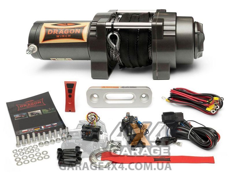 Електрична лебідка Dragon Winch Highlander 4500HDs (синтетичний трос) DWH4500HDs фото