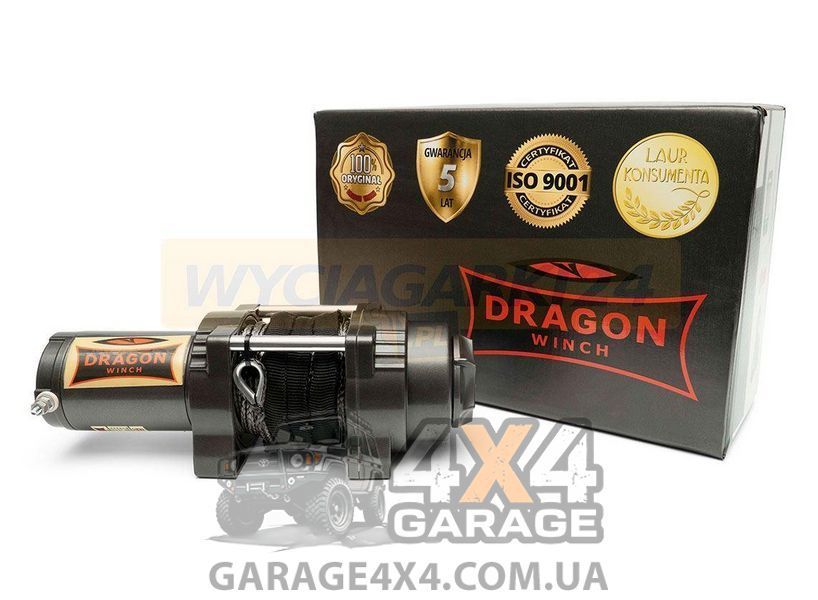 Електрична лебідка Dragon Winch Highlander 4500HDs (синтетичний трос) DWH4500HDs фото
