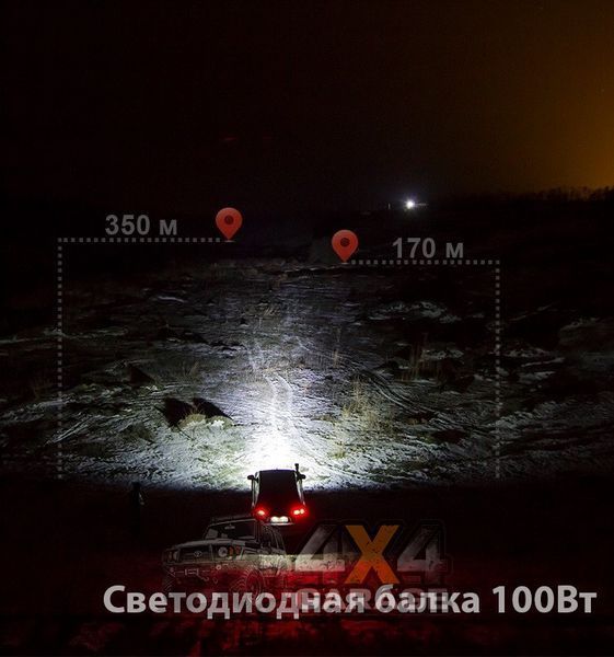 Світлодіодна балка на квадроцикл 100 Вт 1269065841 фото