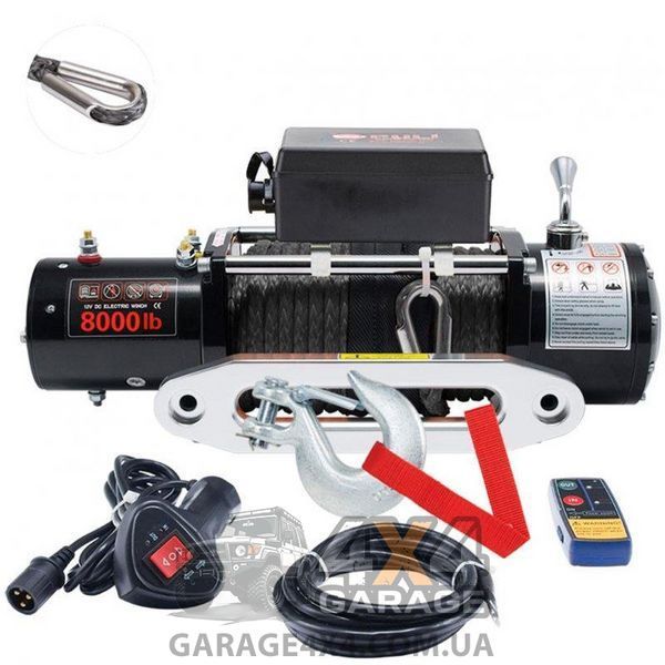 Лебідка для позашляховика 12 Вольт: PROwinch 8000 (Синтетичний трос) 1352218751 фото