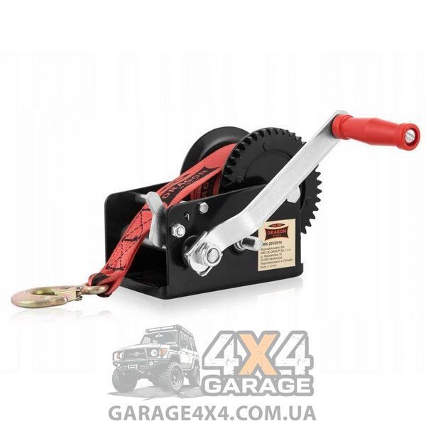 Ручна лебідка Dragon Winch DWK-25V (Синтетична стрічка) DWK-25Vpas фото