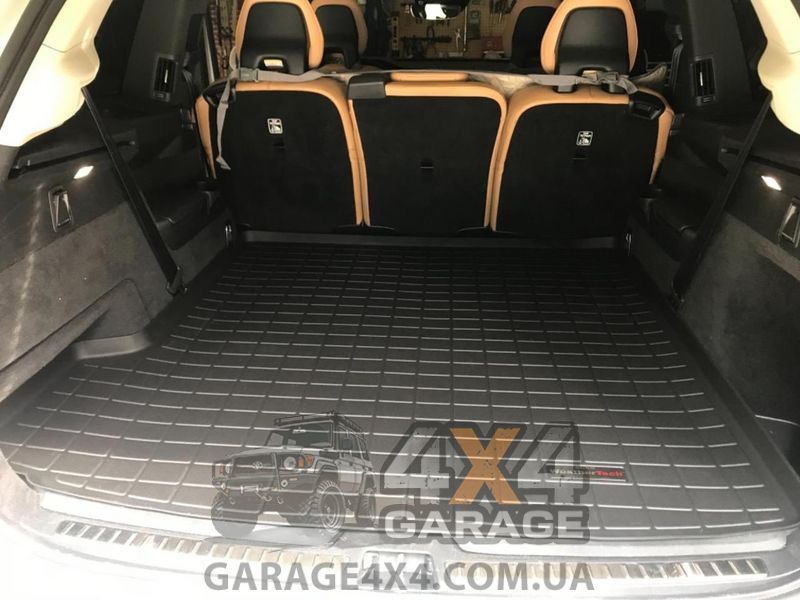 Чорний гумовий килимок WeatherTech в багажник Volvo XC 90 16+ (за 2 ряд) 40805 фото