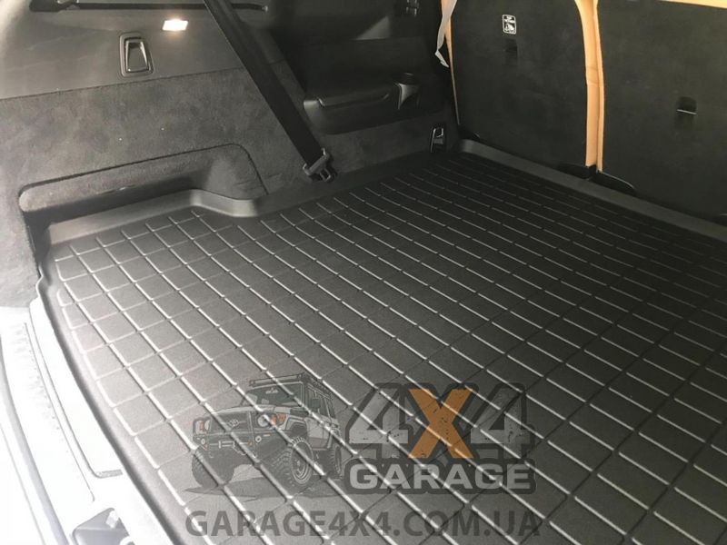 Чорний гумовий килимок WeatherTech в багажник Volvo XC 90 16+ (за 2 ряд) 40805 фото