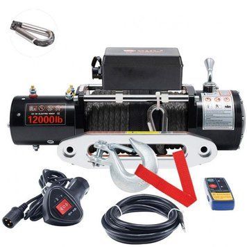 Лебідка для позашляховика 12 Вольт: PROwinch 12000 (синтетичний трос) TK616 фото