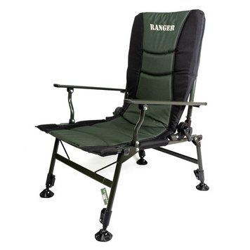 Кресло складное карповое Ranger Сombat SL-108 (900-1010x850x590мм), черно-оливковое 1870750403 фото