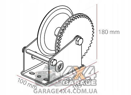 Ручная лебедка Dragon Winch DWK-35V (Синтетическая лента, в корпусе) DWK-35Vpas фото