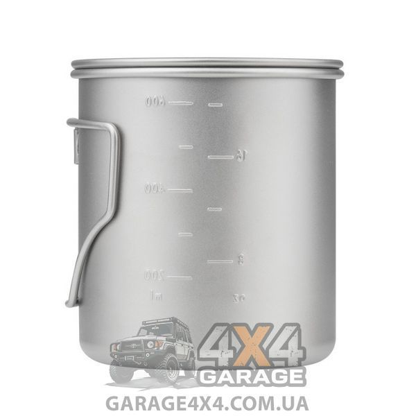 Компактный туристический казанок-кружка из титана с крышкой Fire-Maple Alti 600мл Alti 0.6L Titanium Cup фото