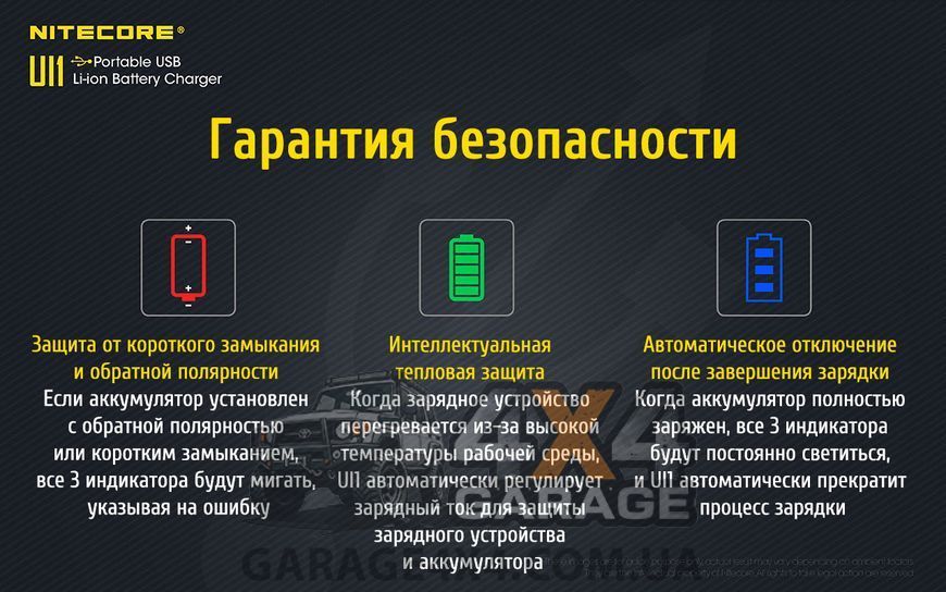 Зарядное устройство Nitecore UI1 (1 канал) 1870748392 фото